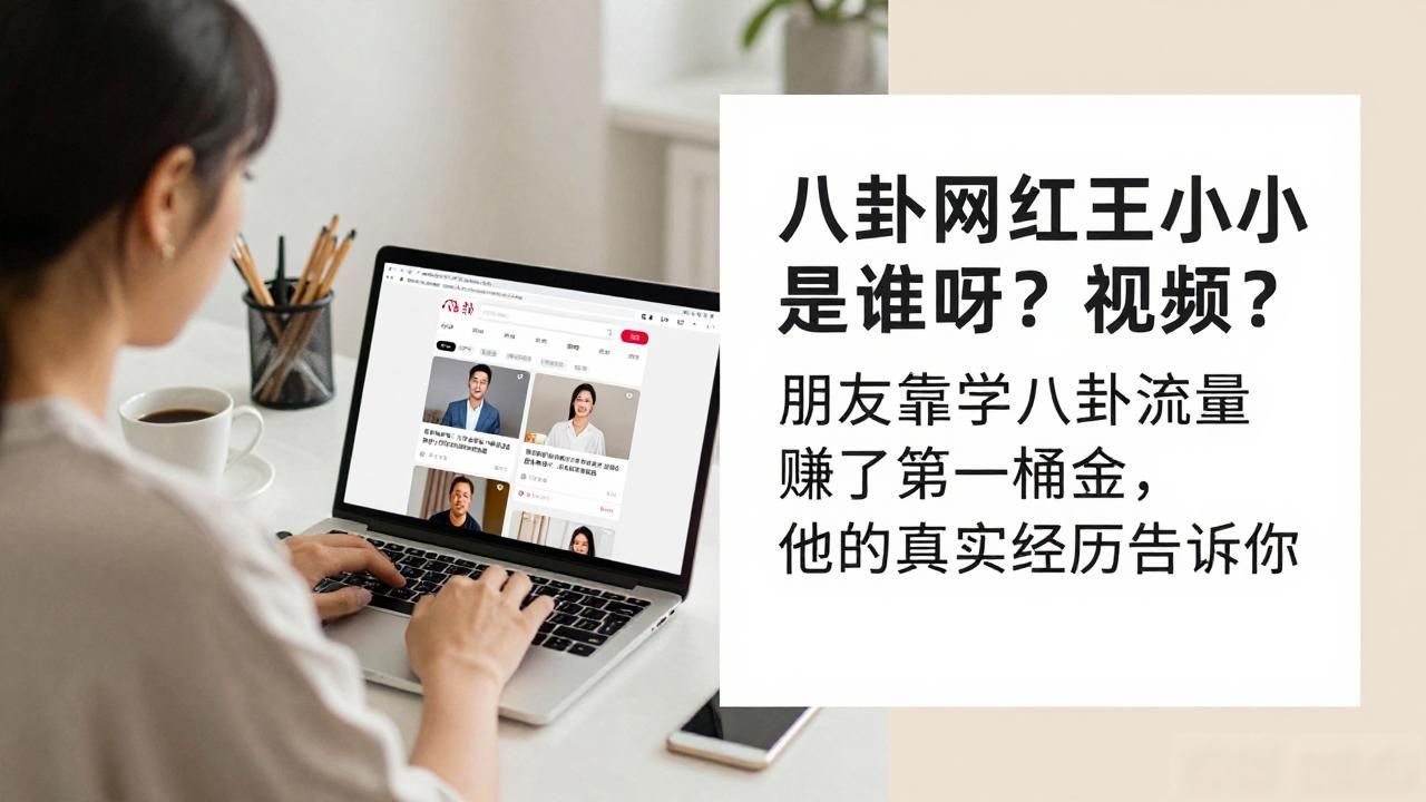 八卦网红王小小是谁呀视频？朋友靠学八卦流量赚了第一桶金，他的真实经历告诉你