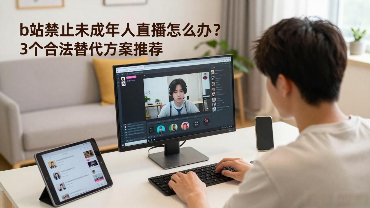 b站禁止未成年人直播怎么办？3个合法替代方案推荐